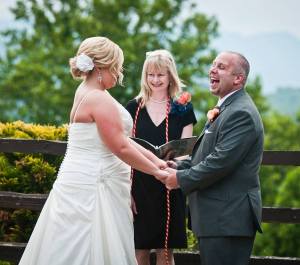 Tiffany Wedding-Barbara Chris laughing-2